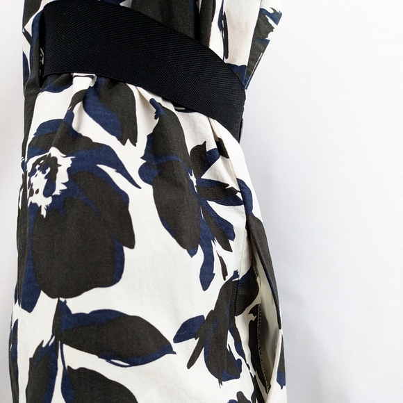 Size XS (2) Simply Vera Wang White Black Floral Formal Retro Blazer Jacket Coat - Picture 10 of 16